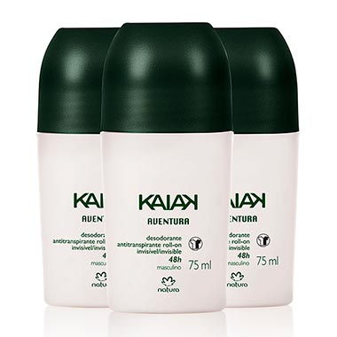 

Kit Desodorantes Antitranspirantes Roll-On Kaiak Aventura Masculino