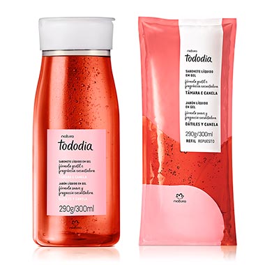 

Kit Sabonete Líquido em Gel Tododia Tâmara e Canela Com Refil