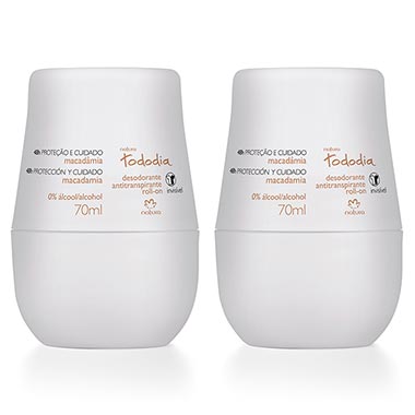 

Kit Desodorante Antitranspirante Roll-On Tododia Macadâmia