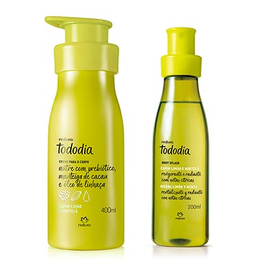 

Conjunto Tododia Capim Limão e Hortelã com Body Splash