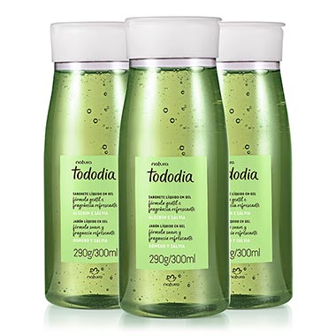 

Kit Sabonete Líquido Em Gel Tododia Alecrim e Sálvia