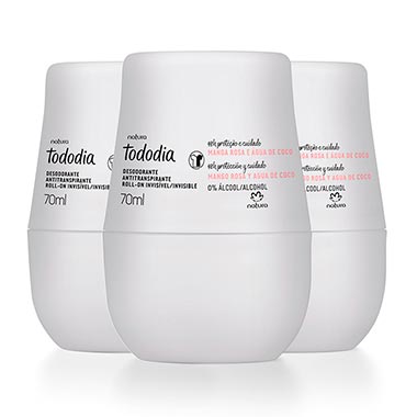 

Kit Desodorante Antitranspirante Roll-On Tododia Manga Rosa e Água de Coco