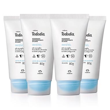 

Kit Desodorante Antitranspirante em Creme Tododia Leite de Algodão