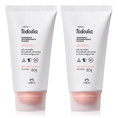 

Kit Desodorante Antitranspirante em Creme Tododia Noz Pecã e Cacau