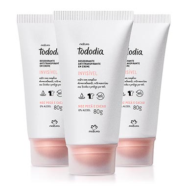 

Kit Desodorante Antitranspirante em Creme Tododia Noz Pecã e Cacau