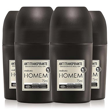 

Kit Desodorantes Antitranspirantes Roll-On Natura Homem