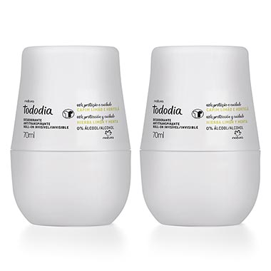

Kit Desodorantes Antitranspirantes Roll-On Tododia Capim Limão e Hortelã