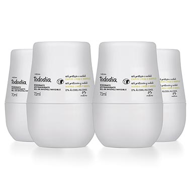 

Kit Desodorantes Antitranspirantes Roll-On Tododia Capim Limão e Hortelã