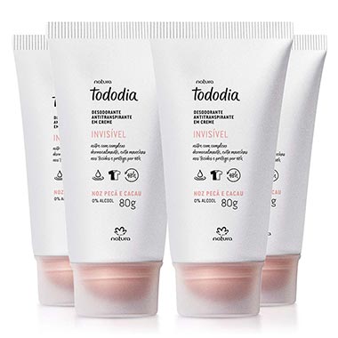 

Kit Desodorantes Antitranspirantes em Creme Tododia Noz Pecã e Cacau