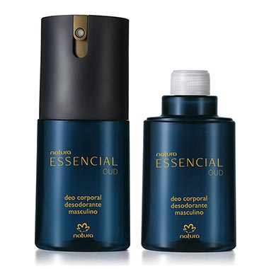 

Kit Desodorante Corporal Essencial Oud Masculino Com Refil