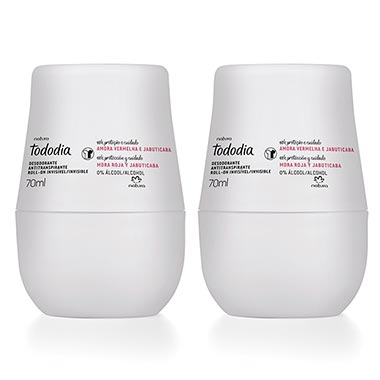 

Kit Desodorantes Antitranspirantes Roll-On Tododia Amora Vermelha e Jabuticaba