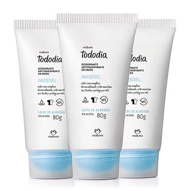 

Kit Desodorantes Antitranspirantes Em Creme Tododia Leite de Algodão