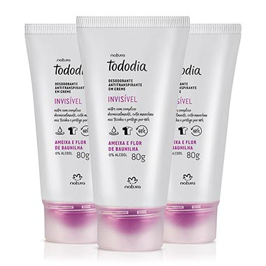 

Kit Desodorante Antitranspirante em creme Tododia Ameixa e Flor de Baunilha