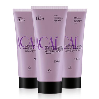 

Kit Polpa Desodorante Hidratante Para o Corpo Ekos Açaí