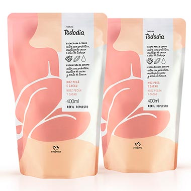 

Kit Refil Creme Desodorante Nutritivo para o Corpo Tododia Noz Pecã e Cacau