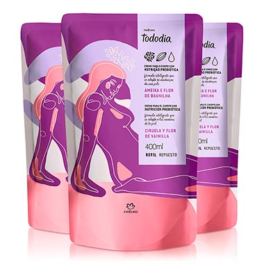 

Kit Refil Creme Desodorante Nutritivo Para o Corpo Tododia Ameixa e Flor de Baunilha