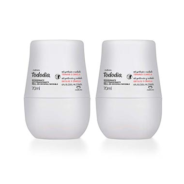 

Kit Desodorante Antitranspirante Roll-On Tododia Tâmara e Canela - 2 unidades