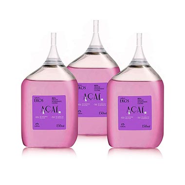 

Kit Refil Desodorante Colônia Frescor Feminino Açaí Ekos - 3 unidades