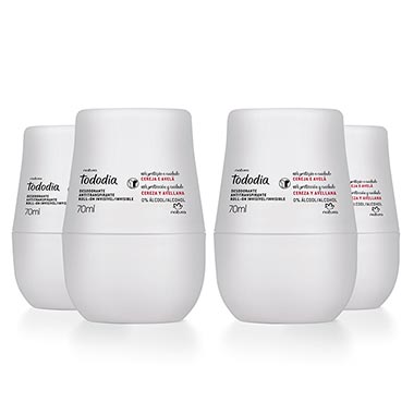 

Conjunto Desodorante Antitranspirante Roll-On Tododia Cereja e Avelã