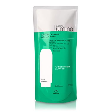 

Refil Creme de Pentear Brilho Intenso Cabelos Cacheados Lumina - 300ml