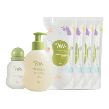 

Kit Mamãe e Bebê Sabonete Líquido e Colônia