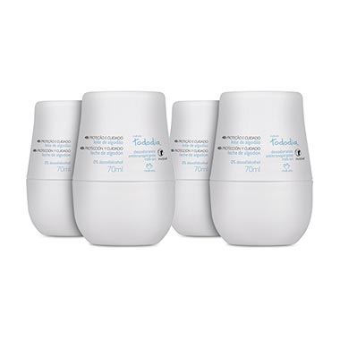 

Kit Tododia Desodorante Roll-On Leite de Algodão