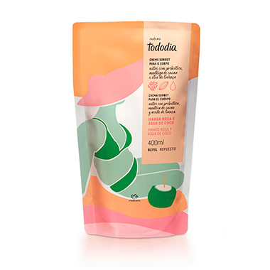 

Refil Desodorante Hidratante Corporal Manga Rosa e Água de Coco Tododia - 400ml