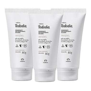 

Kit Tododia Desodorantes em Creme Sem Perfume
