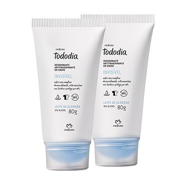 

Kit Tododia Desodorantes em Creme Leite de Algodão