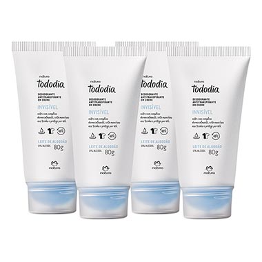 

Kit Tododia Desodorantes em Creme Leite de Algodão