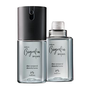 

Kit Deo Corporal Biografia Inspire Masculino com Refil