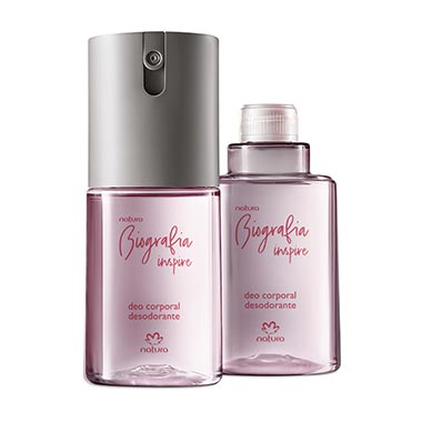 

Kit Deo Corporal Biografia Inspire Feminino com Refil