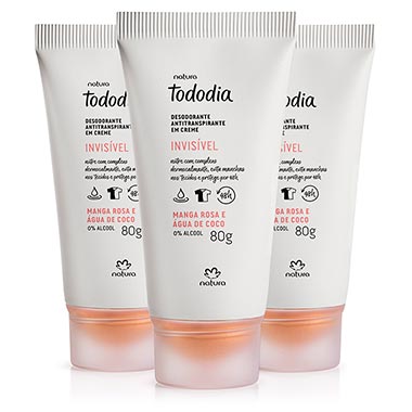 

Kit Desodorante Antitranspirante Em Creme Tododia Manga Rosa e Água De Coco