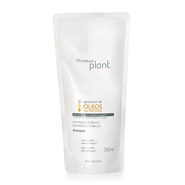 Imagem do Refil Shampoo Nutri??o e Brilho Plant - 300ml Refil Shampoo Nutri??o e Brilho Plant - 300ml